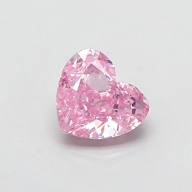 0.91 ct Pink (Vivid) VS1 Heart Modified lab-grown diamond