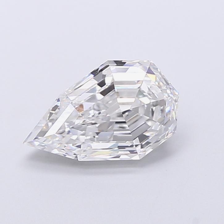 3.03 ct Pear Step lab grown diamond D VVS2