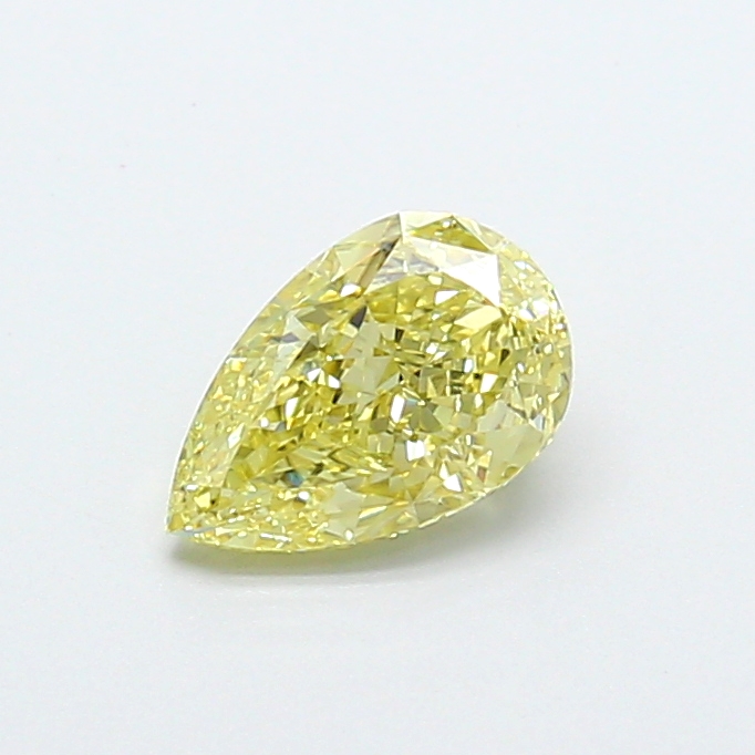 1.07 ct Pear Fancy Light Yellow Lab-Grown Diamond