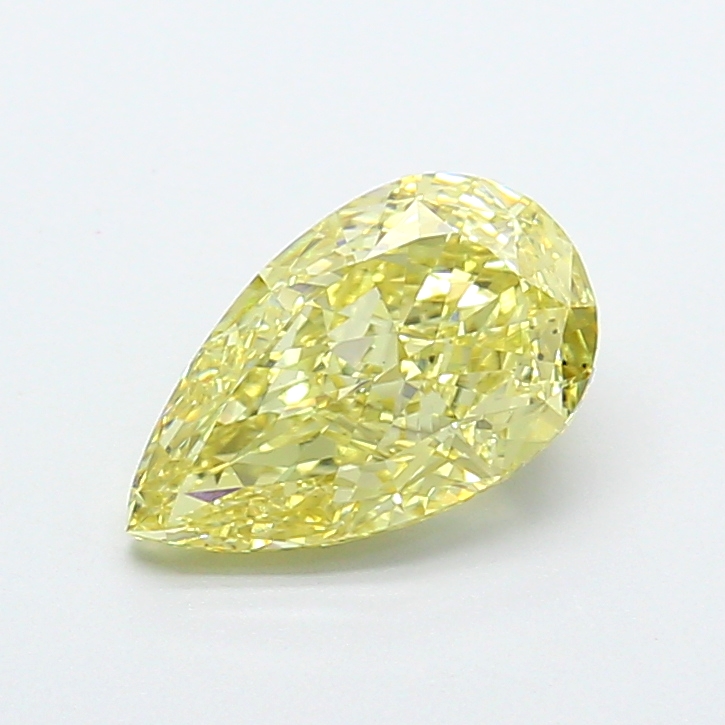 2.00 ct Pear Fancy Intense Yellow Lab-Grown Diamond