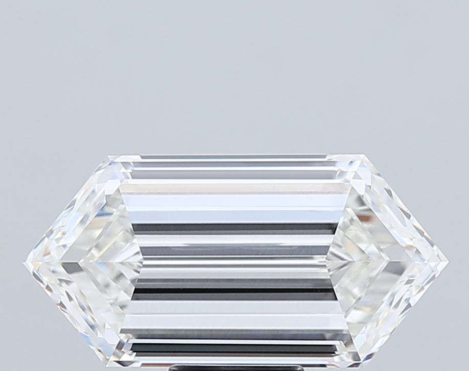 8.89 carat Hexagon lab grown diamond, H VVS2, IGI certified