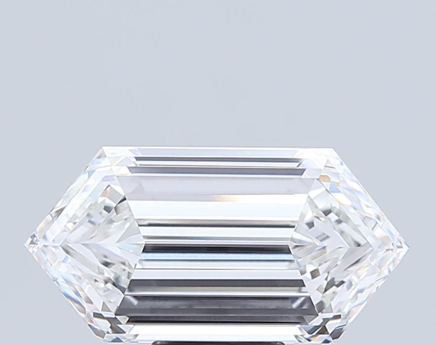7.56 carat Hexagon lab grown diamond, G VVS2, IGI certified