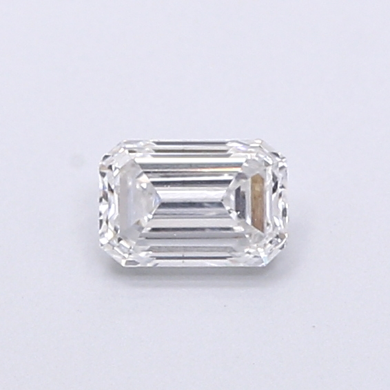 Actual 0.31 carat E Emerald lab-grown diamond