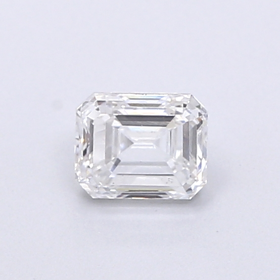 Actual 0.42 carat E Emerald lab-grown diamond