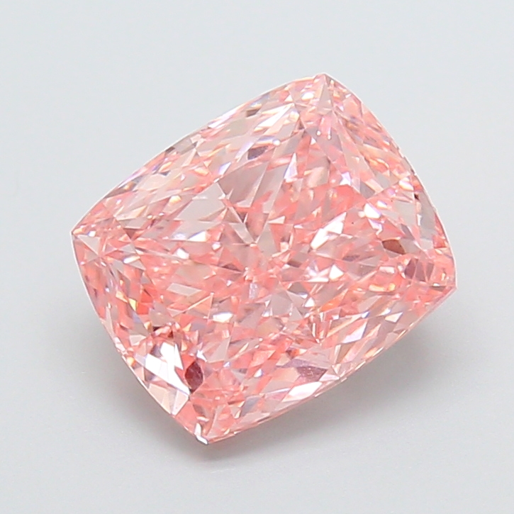 3.10 ct Cushion, Fancy Vivid Pink Pink VS1 IGI CVD
