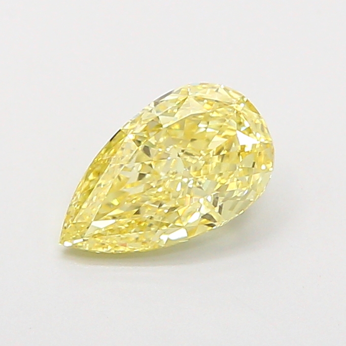 1.06 ct Pear Fancy Intense Yellow Lab-Grown Diamond