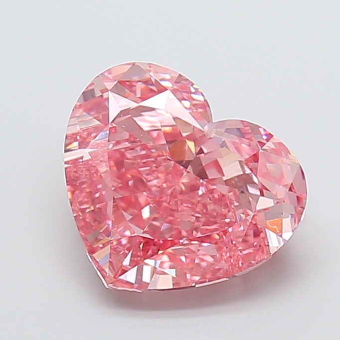 5.00 ct Heart Fancy Vivid Pink Lab-Grown Diamond