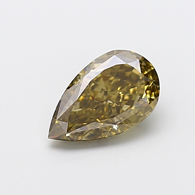 1.06 ct Pear Fancy Vivid Yellow Lab-Grown Diamond