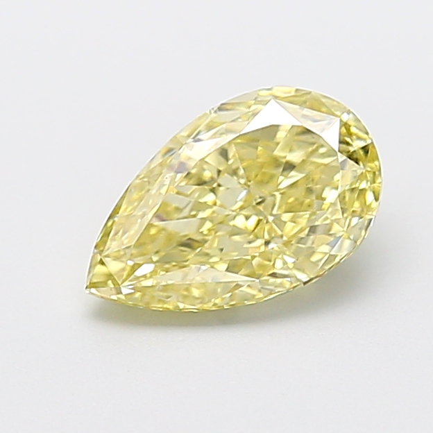 1.56 ct Pear Fancy Light Yellow Lab-Grown Diamond
