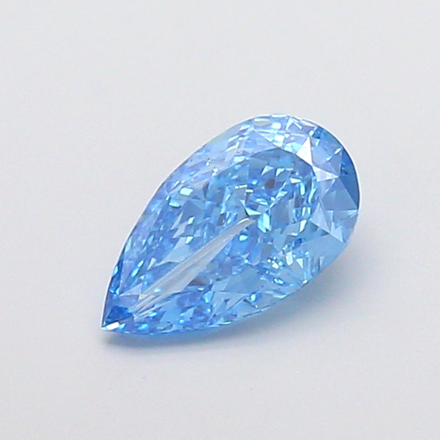 1.01 ct Pear Fancy Vivid Blue Lab-Grown Diamond