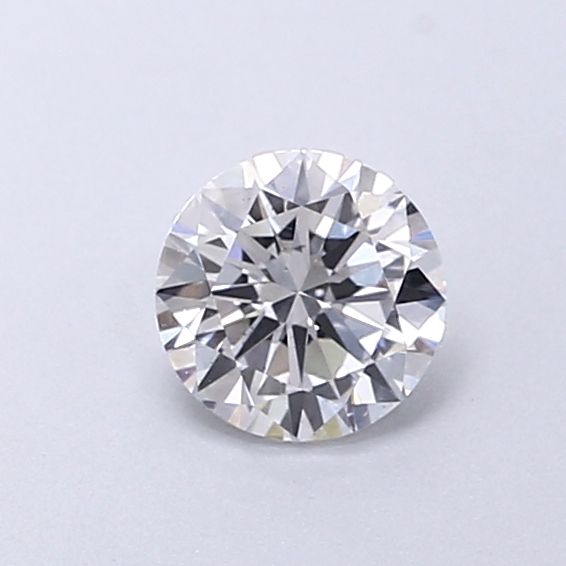 Actual 0.33 carat E Round lab-grown diamond