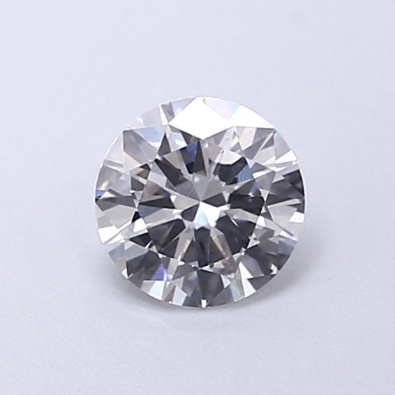 Actual 0.33 carat D Round lab-grown diamond