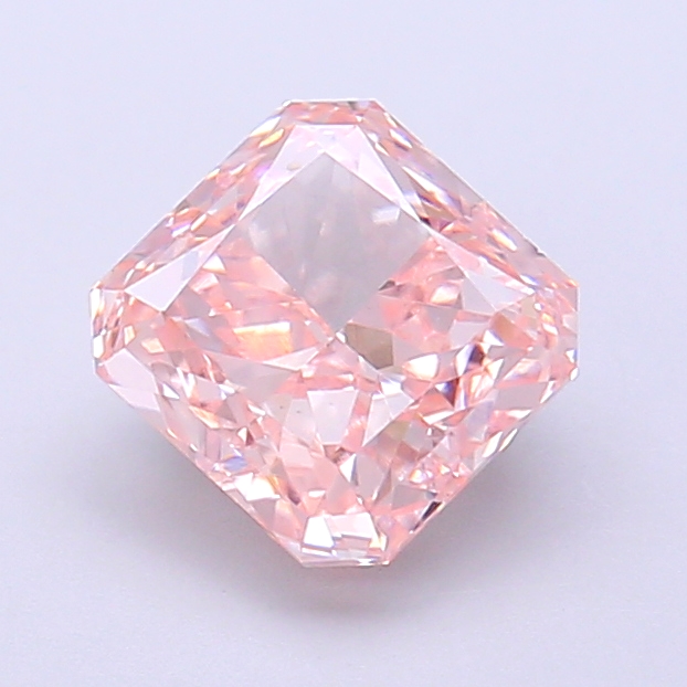 1.74 ct Pink (Fancy) VVS2 Square Radiant lab-grown diamond