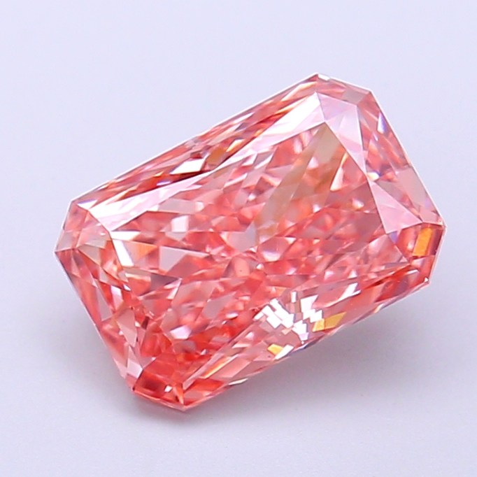 2.04 ct Pink (Vivid) VS1 Radiant lab-grown diamond