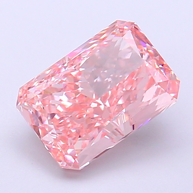2.02 ct Pink (Vivid) SI1 Radiant lab-grown diamond