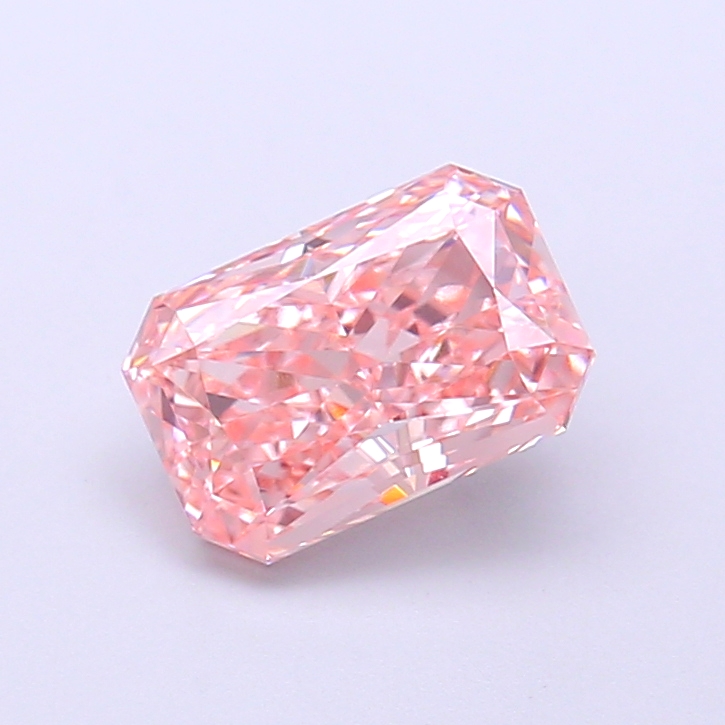 1.41 ct Pink (Vivid) VVS2 Radiant lab-grown diamond