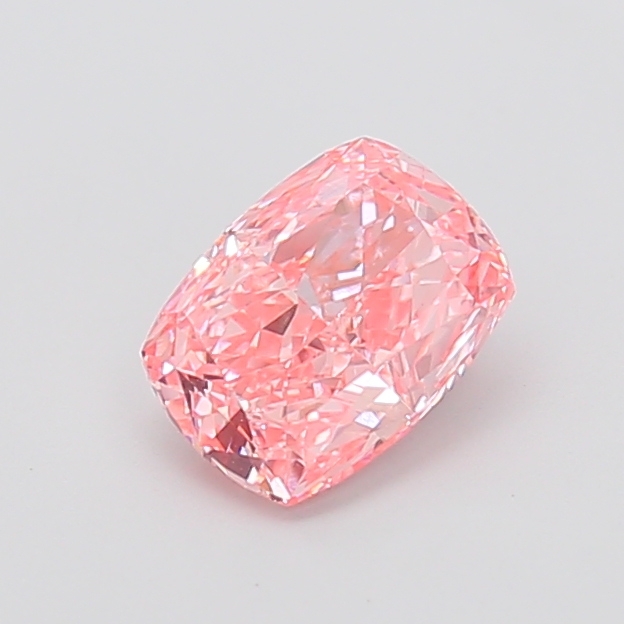 1.51 ct Pink (Vivid) VS1 Cushion lab-grown diamond