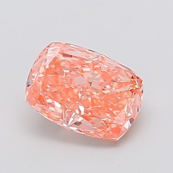 1.63 ct Pink (Vivid) VS1 Cushion lab-grown diamond