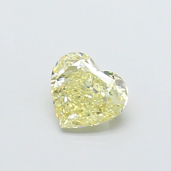 0.81 ct Heart Fancy Light Yellow Lab-Grown Diamond