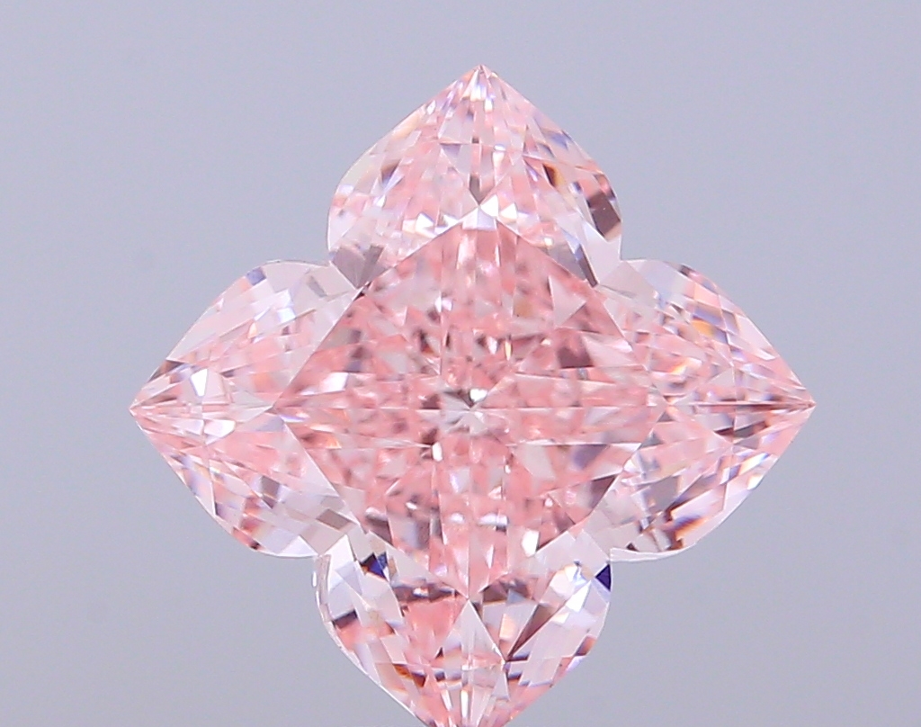 5.05 ct Lily Cut Fancy Intense Pink Lab-Grown Diamond