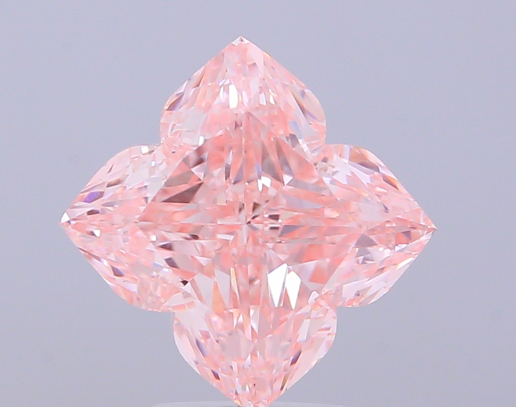 5.03 ct Lily Cut Fancy Intense Pink Lab-Grown Diamond