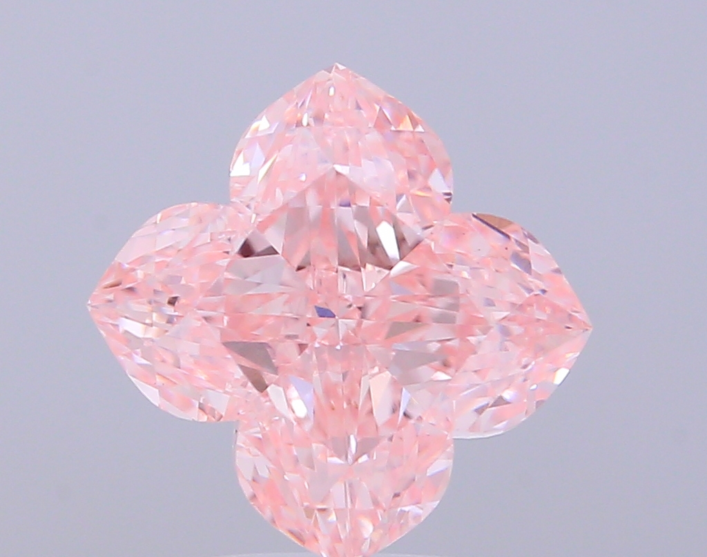 5.02 ct Lily Cut Fancy Vivid Pink Lab-Grown Diamond