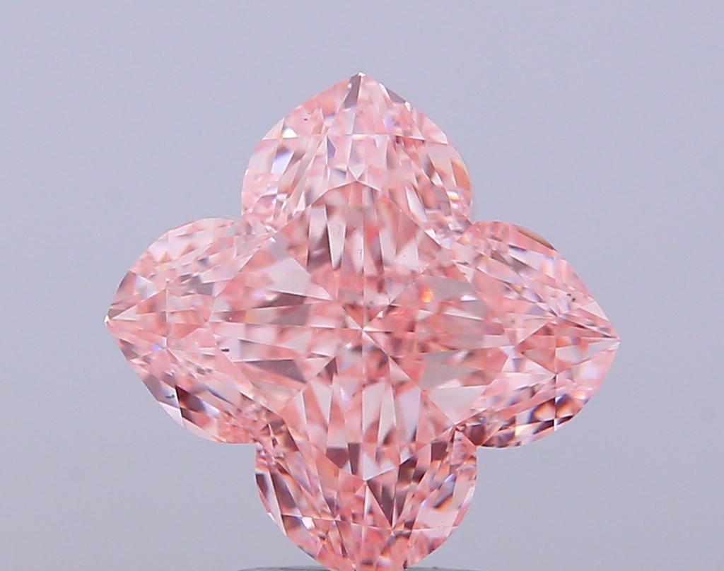 5.03 ct Lily Cut Fancy Intense Pink Lab-Grown Diamond