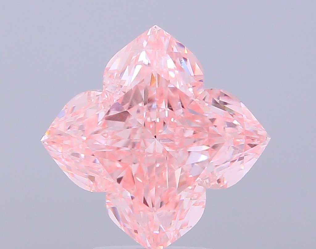 5.02 ct Lily Cut Fancy Vivid Pink Lab-Grown Diamond
