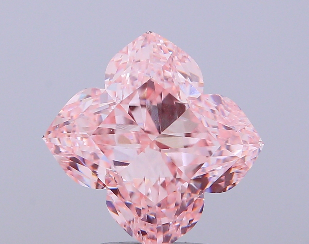 5.00 ct Lily Cut Fancy Intense Pink Lab-Grown Diamond