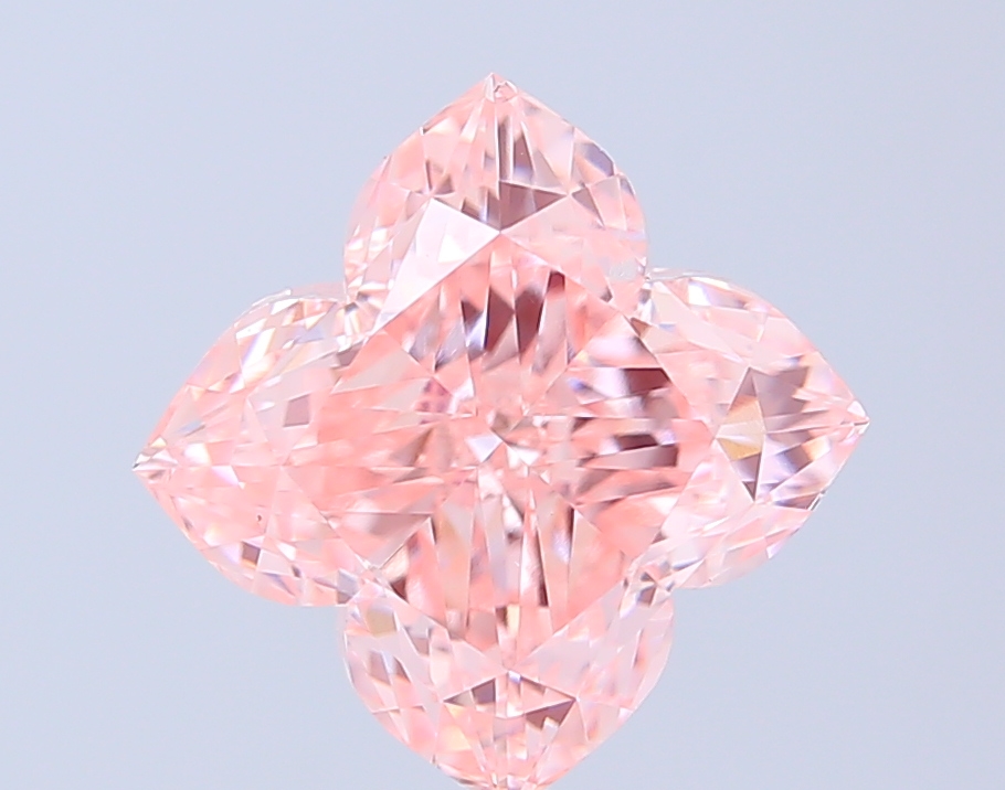 5.02 ct Lily Cut Fancy Intense Pink Lab-Grown Diamond