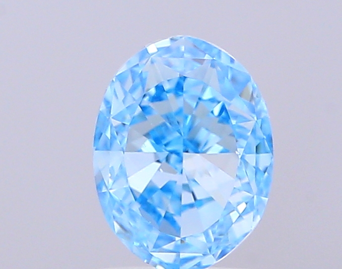 1.51 ct Oval, Fancy Vivid Blue VS1 IGI HPHT