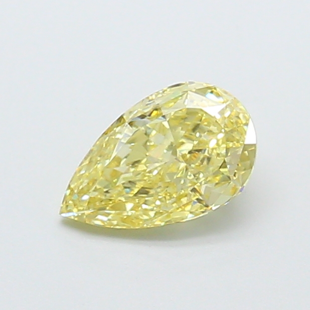 1.02 ct Pear Fancy Light Yellow Lab-Grown Diamond