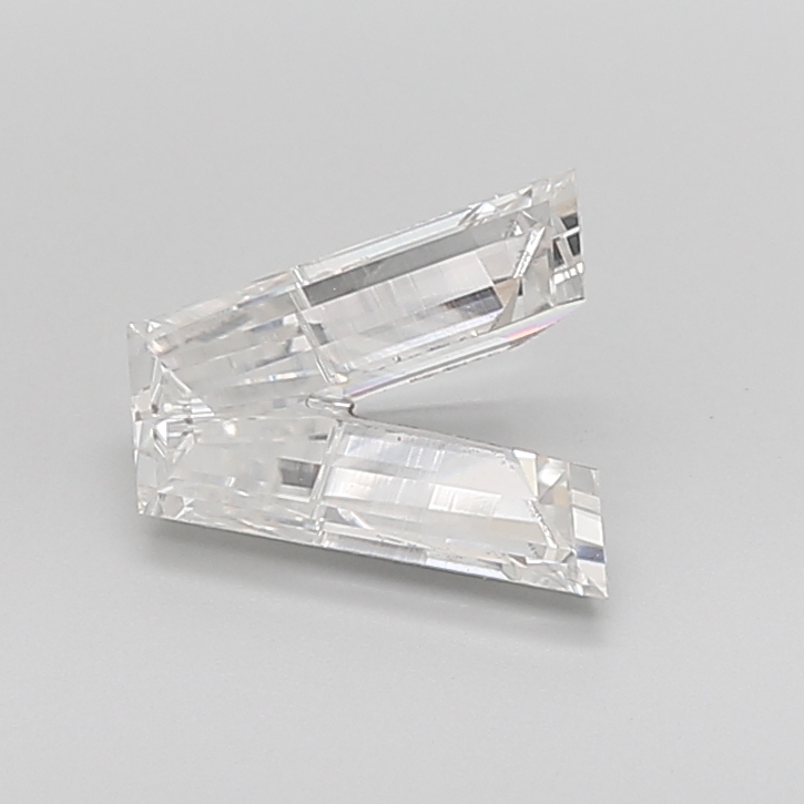 Matched pair of Alphabets lab grown diamonds, 9.17 × 8.26 mm, D VS1, 2.28ct total