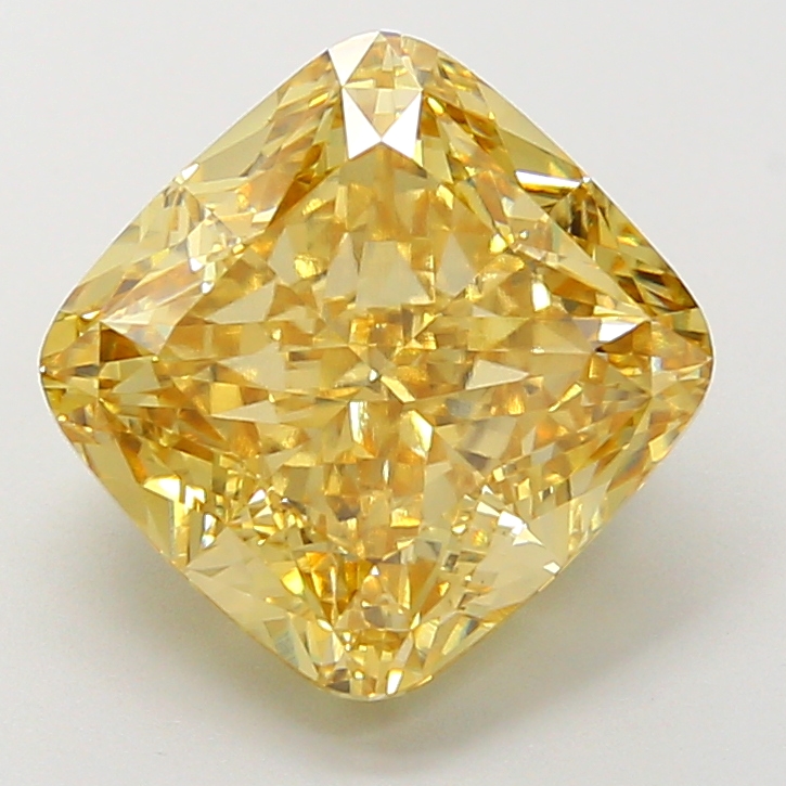 5.02 ct Cushion Fancy Light Grayish Yellow Lab-Grown Diamond