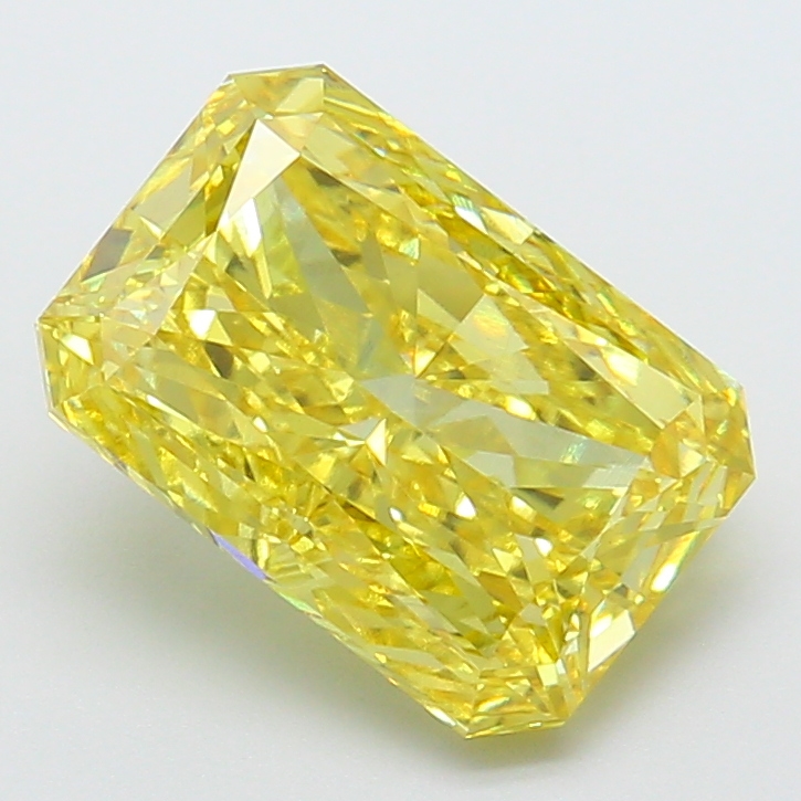 5.02 ct Radiant Fancy Intense Yellow Lab-Grown Diamond