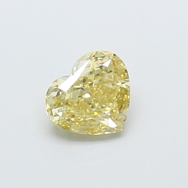 0.72 ct Heart Fancy Vivid Yellow Lab-Grown Diamond