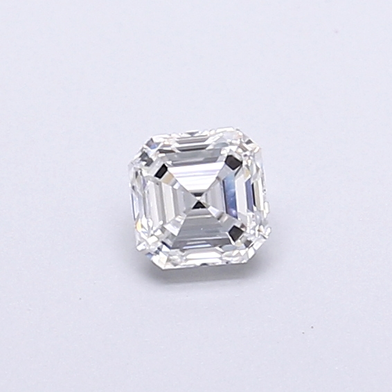 Actual 0.35 carat D Asscher lab-grown diamond