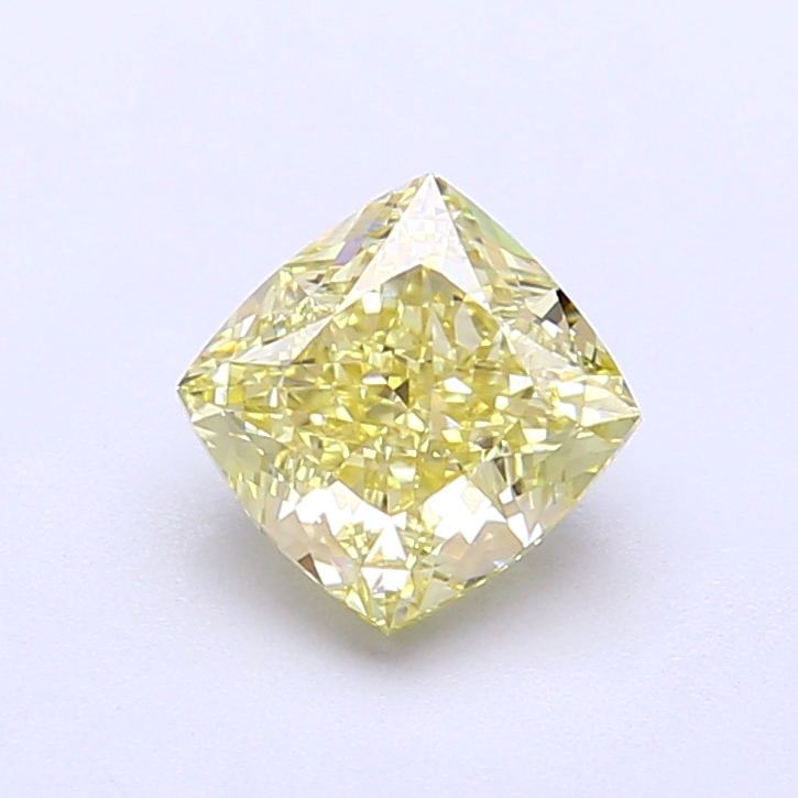 1.31 ct Cushion Fancy Light Yellow Lab-Grown Diamond