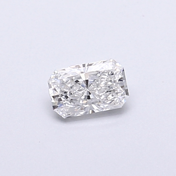 Actual 0.29 carat E Radiant lab-grown diamond