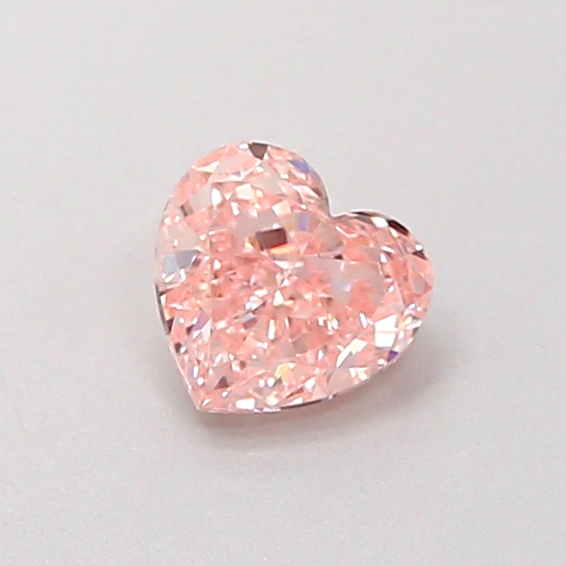 0.41 ct Pink (Intense) VS1 Heart Modified lab-grown diamond