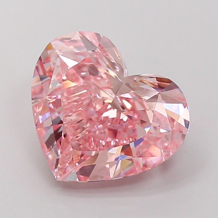 4.05 ct Heart Fancy Vivid Pink Lab-Grown Diamond