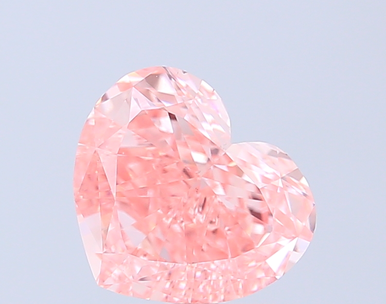 3.02 ct Heart Fancy Vivid Pink Lab-Grown Diamond