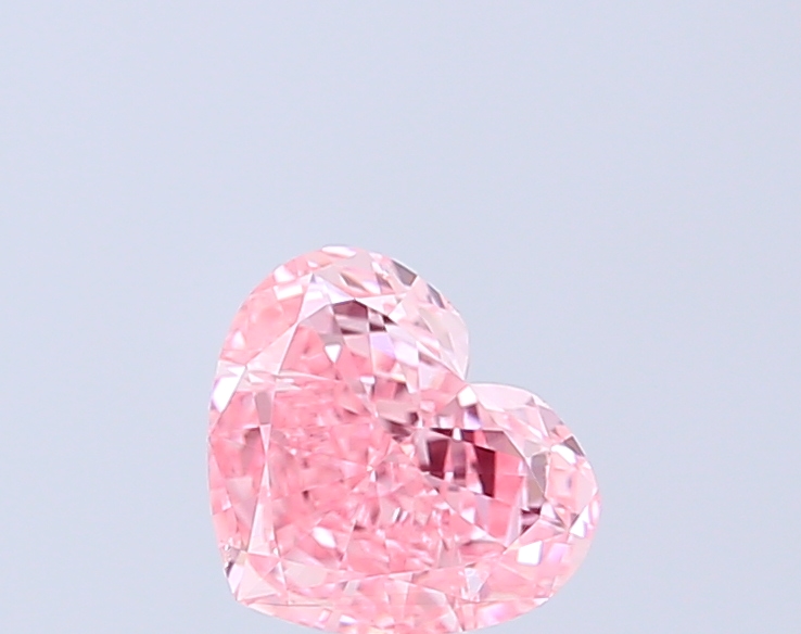 1.00 ct Heart Fancy Vivid Pink Lab-Grown Diamond