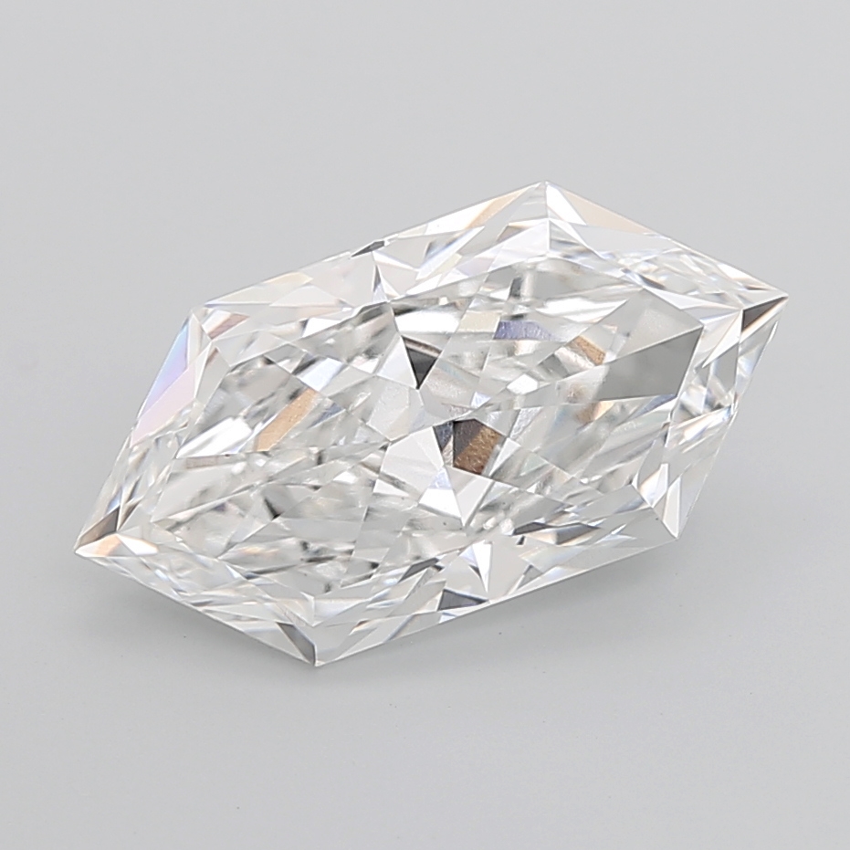9.80 carat Hexagon Brilliant lab grown diamond, E VVS2, IGI certified