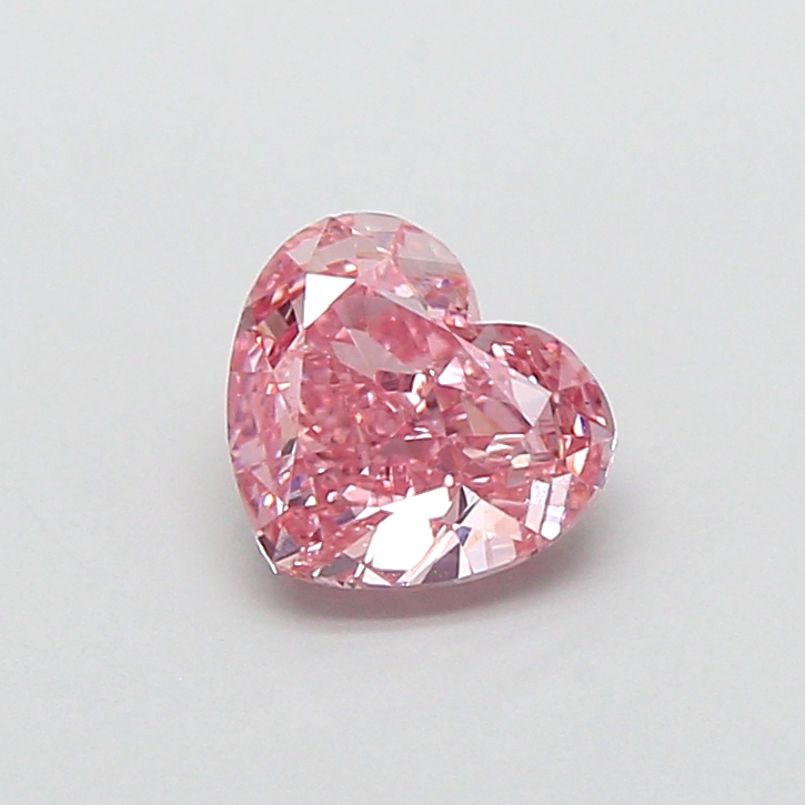 0.84 ct Pink (Vivid) VS1 Heart Modified lab-grown diamond