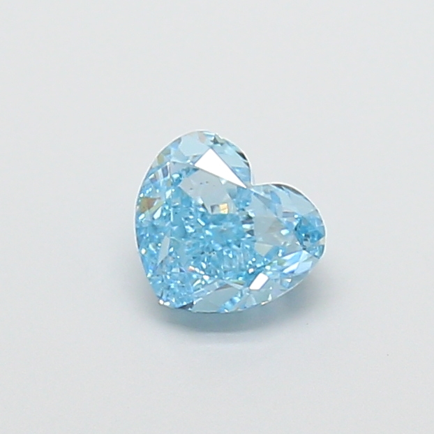 1.12 ct Blue (Vivid) VS1 Heart Modified lab-grown diamond