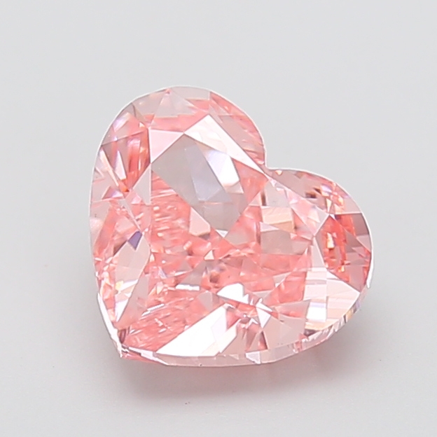 3.01 ct Pink (Intense) VS1 Heart Modified lab-grown diamond