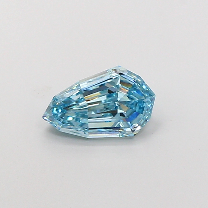1.20 ct Blue (Intense) VVS2 Modified Pear Step Cut lab-grown diamond