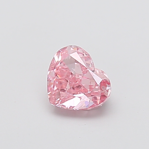 0.93 ct Pink (Vivid) VS1 Heart Modified lab-grown diamond