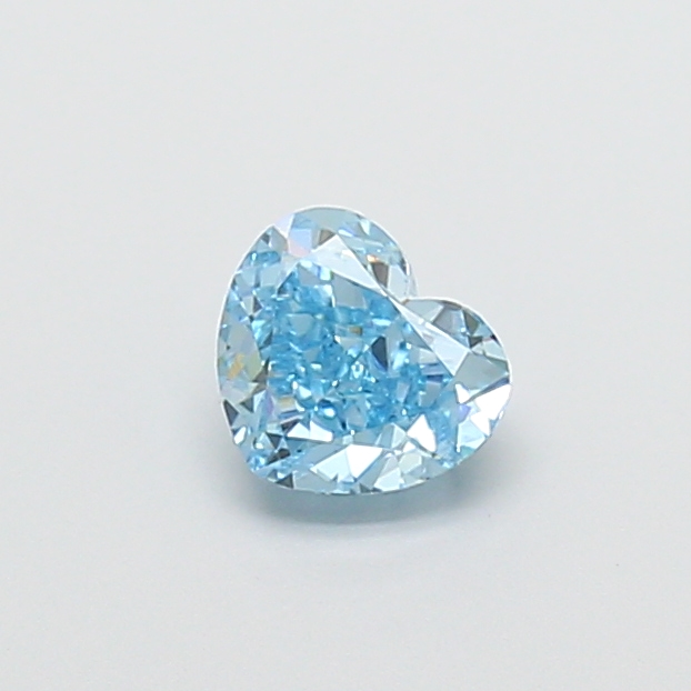 1.08 ct Blue (Vivid) VVS2 Heart Modified lab-grown diamond